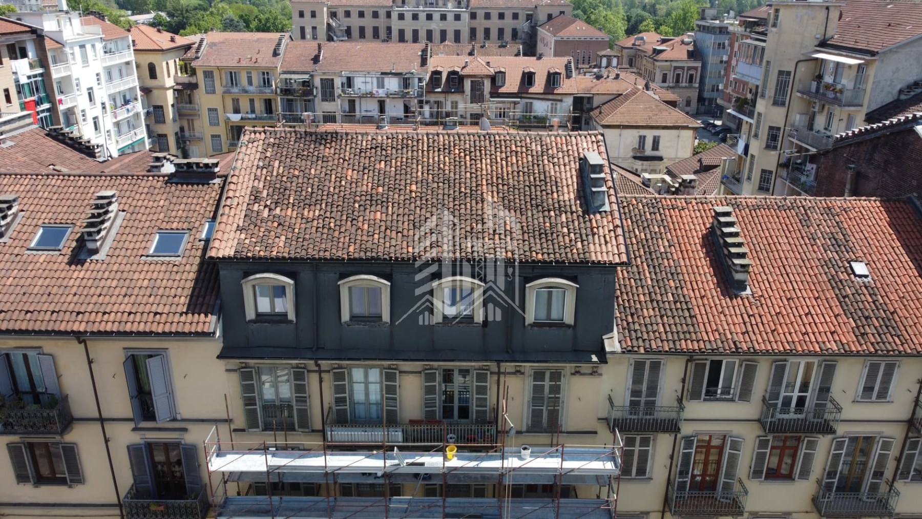 Via Madama Cristina — Prima — copertura originale vista dall'alto